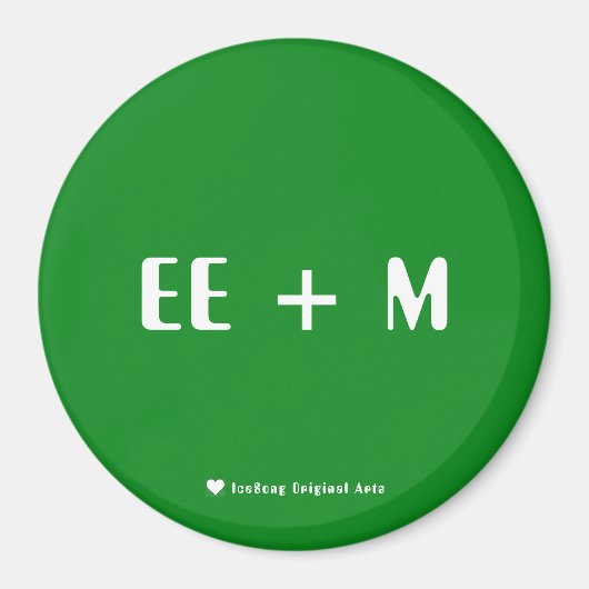 地球エネルギー+お金 マグネット (正面)