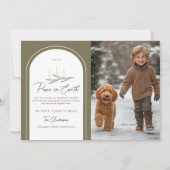 地球エレガント植物平和写真 シーズンカード (正面)