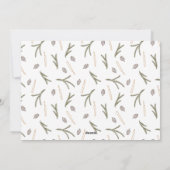 地球エレガント植物平和写真 シーズンカード (裏面)