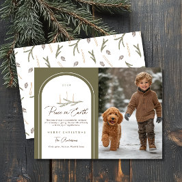 地球エレガント植物平和写真 シーズンカード