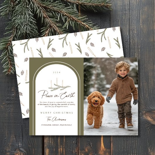 地球エレガント植物平和写真 シーズンカード