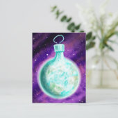 地球オーナメント ポストカード 無地 (スタンド正面)