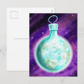 地球オーナメント ポストカード 無地 (正面/裏面)