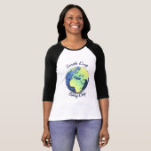 地球カスタマイズ日毎日ブルースパークルスグローブ Tシャツ (正面フル)