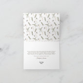 地球カスタムのクリスマスに平和企業のを カード (内部)