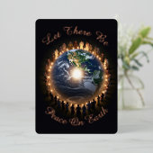 地球カスタムの平和を世界の平和に 箔シーズンカード (立ち正面)