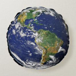 地球カラフル世界 ラウンドクッション