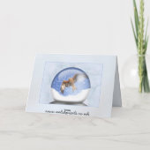 地球カードの赤い凧 カード (裏面)