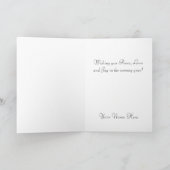 地球カードの軍のメリークリスマスの平和 シーズンカード (内部)