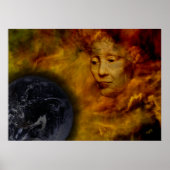 地球ガイアポスター環境デジタルコラージュ ポスター (正面)