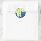 地球クロス ラウンドシール (バッグ)
