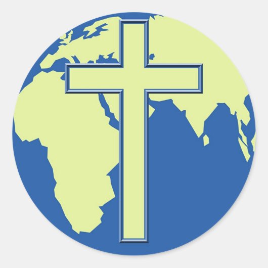 地球クロス ラウンドシール (正面)