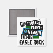 地球クールの人々がイーグル岩に住む マグネット (正面/裏面)
