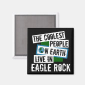 地球クールの人々がイーグル岩に住む マグネット (正面/裏面)