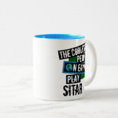 地球クールの人々のシタ遊ール ツートーンマグカップ (正面右)