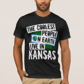 地球クールの人々はカンザスに住む Tシャツ (正面)