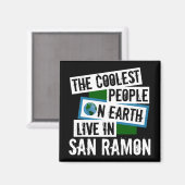 地球クールの人々はサンラモンに住んでいる マグネット (正面/裏面)