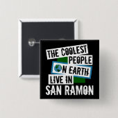地球クールの人々はサンラモンに住んでいる 缶バッジ (正面&裏面)