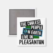 地球クールの人々はプレザントンに住んでいる マグネット (正面/裏面)