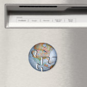 地球グローブパズル磁石 マグネット (インサイチュ (食洗機))