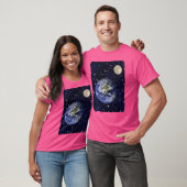 地球グローブムーン宇宙星天文学 Tシャツ (ユニセックス)