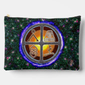 地球シンボルや象徴大 アクセサリーポーチ (正面)