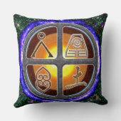 地球シンボルや象徴 クッション (裏面)