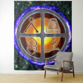 地球シンボルや象徴 タペストリー (インサイチュ)