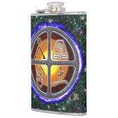 地球シンボルや象徴 フラスク (左)