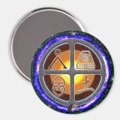 地球シンボルや象徴 マグネット (正面/裏面)