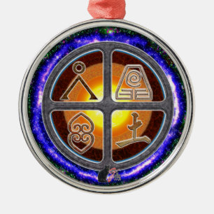 地球シンボルや象徴 メタルオーナメント