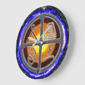 地球シンボルや象徴 ラージ壁時計 (傾斜)