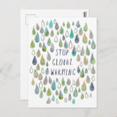 地球ストップ温保護化 ポストカード (正面/裏面)