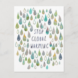 地球ストップ温保護化 ポストカード