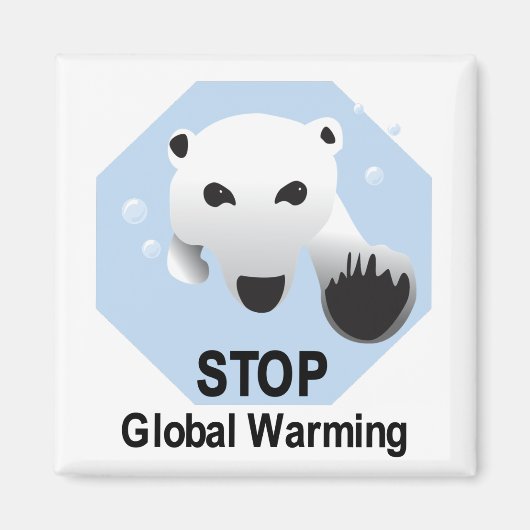 地球ストップ温磁石 マグネット (正面)