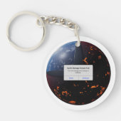 地球ストレージはほぼ満杯 キーホルダー (正面)