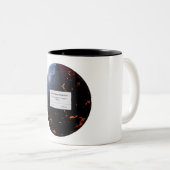 地球ストレージはほぼ満杯 ツートーンマグカップ (正面右)