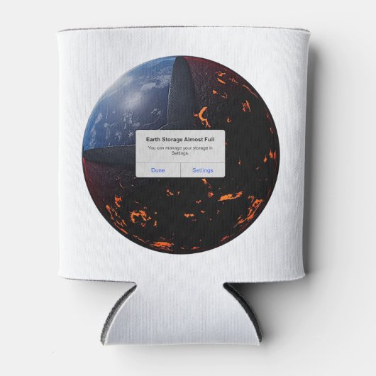 地球ストレージはほぼ満杯 缶クーラー (正面)