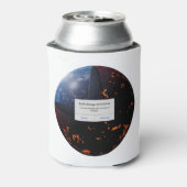 地球ストレージはほぼ満杯 缶クーラー (缶裏面)