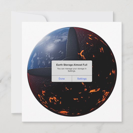 地球ストレージ残りわずか シーズンカード (正面)