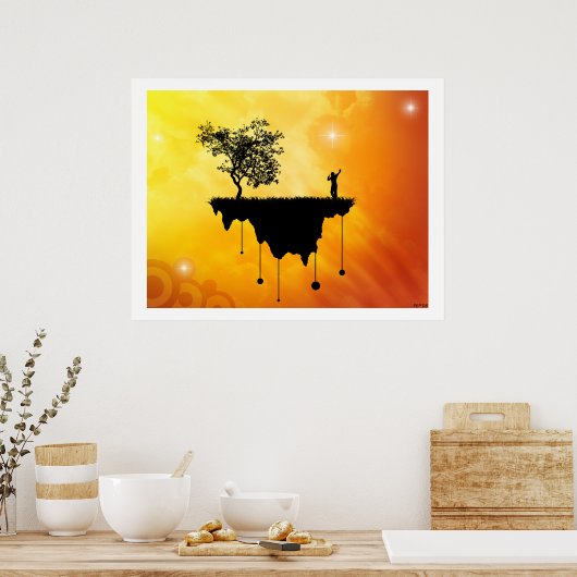 地球スライス ポスター (キッチン)