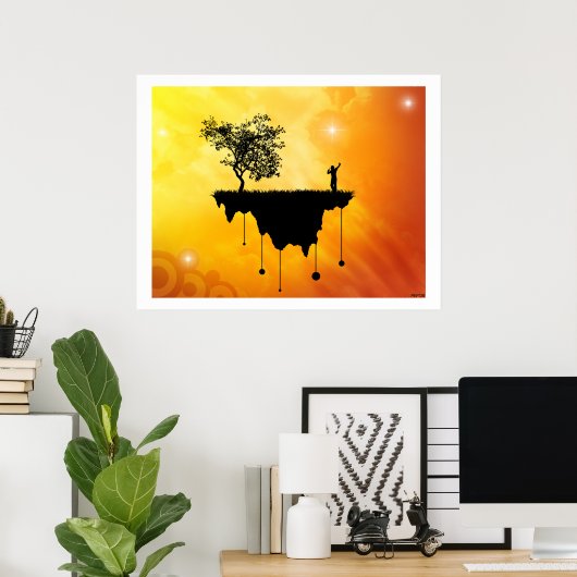 地球スライス ポスター (ホームオフィス)