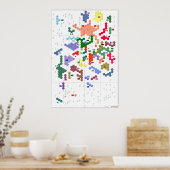 地球セクターのポスターマップ ポスター (キッチン)