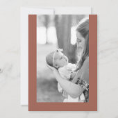 地球トーンモダンクロス《キリスト教》洗礼式や命名式写真バプテスマ 招待状 (裏面)