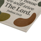 地球トーン聖書の聖句ガラス切断ボード カッティングボード (角)