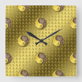 地球ドラゴンの年 スクエア壁時計 (正面)