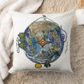 地球ハイキングハイカーのソウルコンパス クッション (ブランケット)