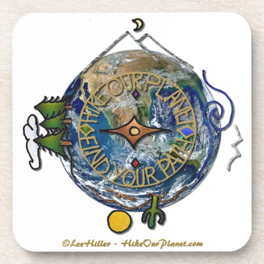 地球ハイキングハイカーのソウルコンパス コースター (正面)