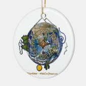 地球ハイキングハイカーのソウルコンパス セラミックオーナメント (左)