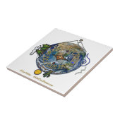 地球ハイキングハイカーのソウルコンパス タイル (側面)